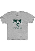 Michigan State Spartans Youth Grey Rowing Short Sleeve T-Shirt