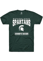 Michigan State Spartans Green Women's Soccer Short Sleeve T-Shirt