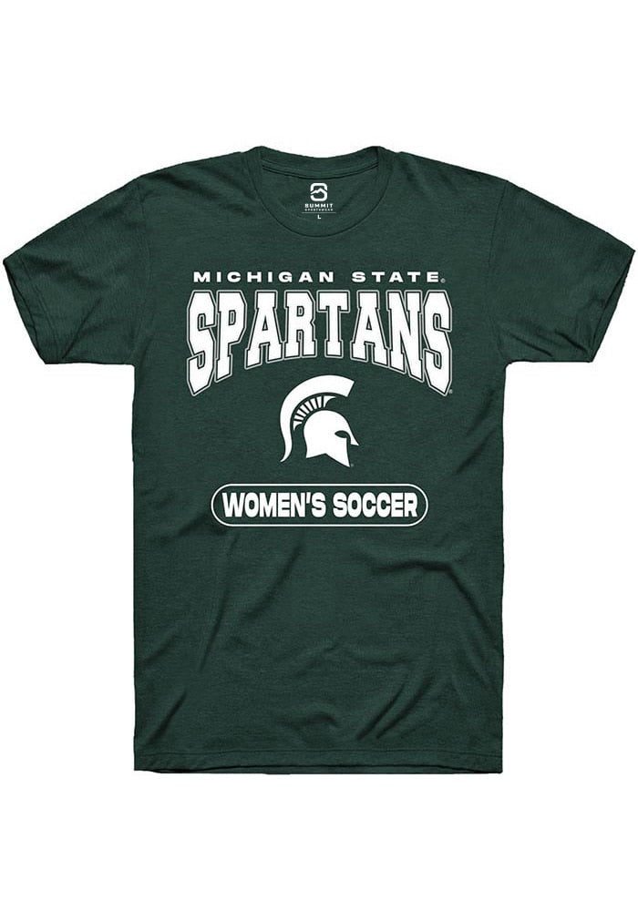 Michigan State Spartans Green Women's Soccer Short Sleeve T-Shirt
