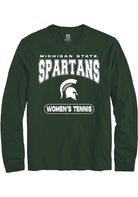 Michigan State Spartans Green Women's Tennis Long Sleeve T-Shirt