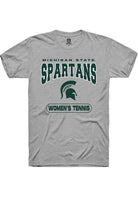 Michigan State Spartans Grey Women's Tennis Short Sleeve T-Shirt