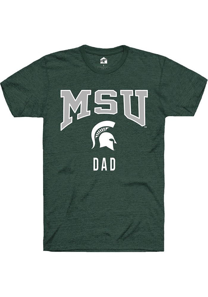 Michigan State Spartans Green Dad Short Sleeve T-Shirt