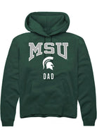 Michigan State Spartans Mens Green Dad Long Sleeve Hoodie
