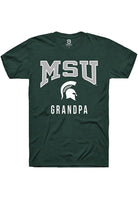 Michigan State Spartans Green Grandpa Short Sleeve T-Shirt