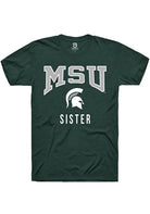Michigan State Spartans Green Sister Short Sleeve T-Shirt
