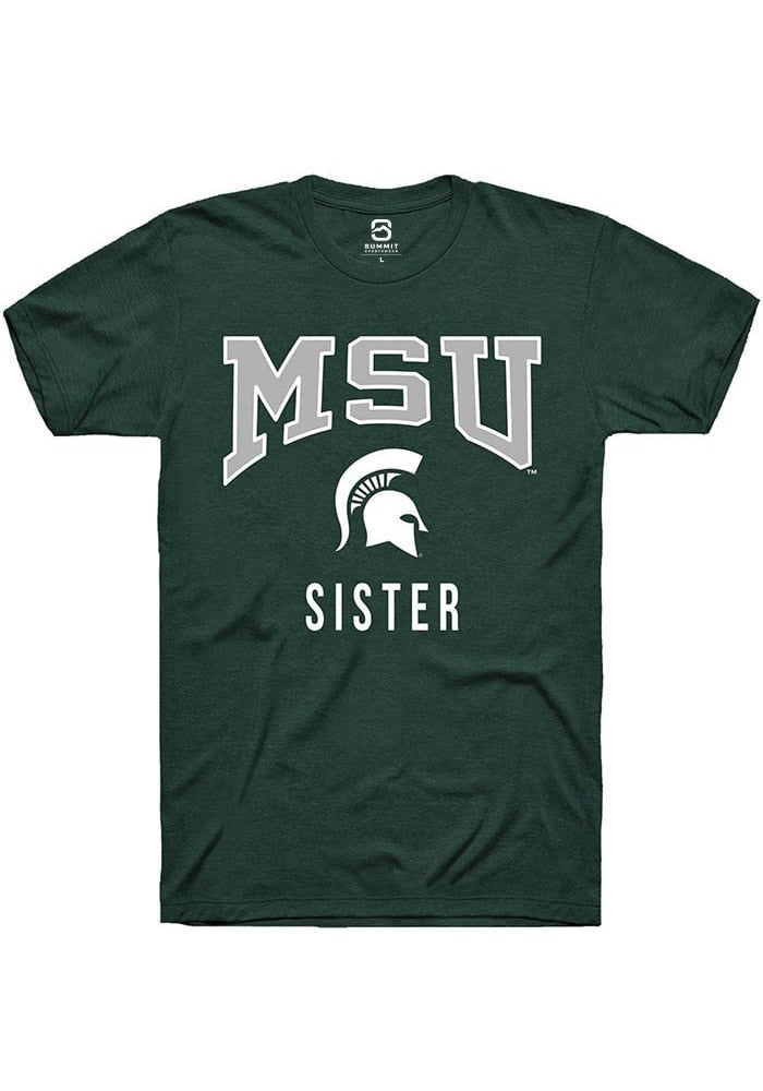 Michigan State Spartans Green Sister Short Sleeve T-Shirt
