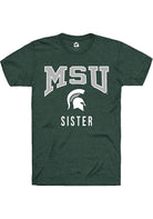 Michigan State Spartans Green Sister Short Sleeve T-Shirt