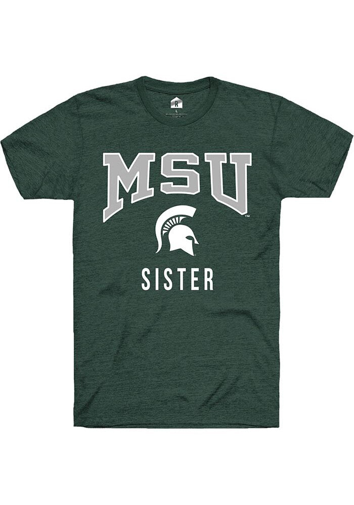 Michigan State Spartans Green Sister Short Sleeve T-Shirt