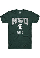 Michigan State Spartans Green Wife Short Sleeve T-Shirt