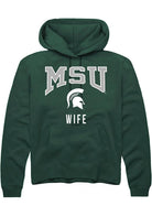 Michigan State Spartans Mens Green Wife Long Sleeve Hoodie