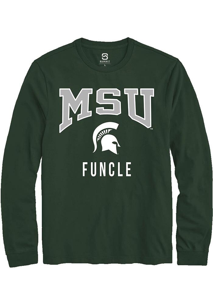 Michigan State Spartans Green Funcle Long Sleeve T-Shirt
