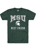 Michigan State Spartans Green Best Friend Short Sleeve T-Shirt
