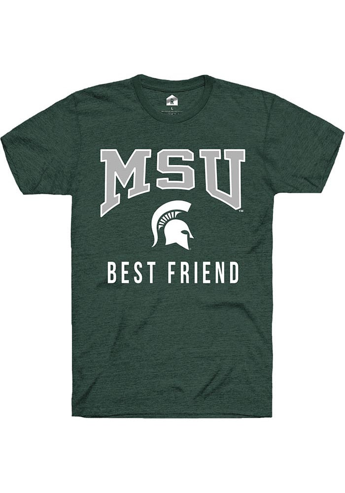 Michigan State Spartans Green Best Friend Short Sleeve T-Shirt