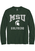 Michigan State Spartans Green Girlfriend Long Sleeve T-Shirt
