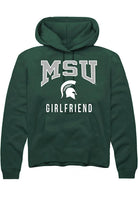 Michigan State Spartans Mens Green Girlfriend Long Sleeve Hoodie