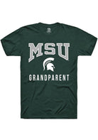 Michigan State Spartans Green Grandparent Short Sleeve T-Shirt