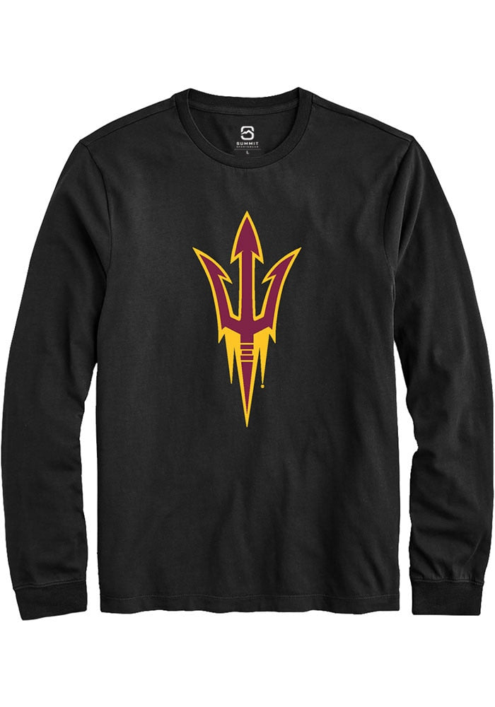 Arizona State Sun Devils Black Primary Logo Long Sleeve T-Shirt
