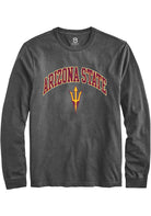 Arizona State Sun Devils Charcoal Arch Logo Long Sleeve T-Shirt