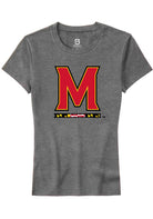 Maryland Terrapins Womens Grey Primary Short Sleeve T-Shirt