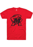 Maryland Terrapins Red Alt Logo Short Sleeve T-Shirt