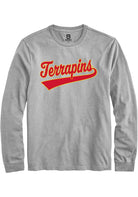 Maryland Terrapins Grey Tail Long Sleeve T-Shirt