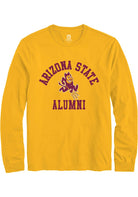 Arizona State Sun Devils Gold Alumni Arch Long Sleeve T-Shirt