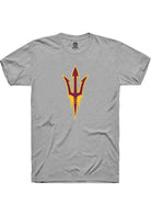 Arizona State Sun Devils Grey Primary Logo Short Sleeve T-Shirt