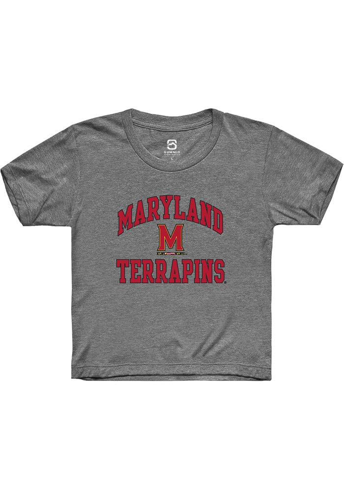 Maryland Terrapins Youth Grey No 1 Neutral Short Sleeve T-Shirt