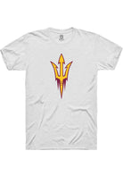 Arizona State Sun Devils White Primary Logo Short Sleeve T-Shirt