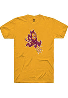 Arizona State Sun Devils Gold Alt Logo Short Sleeve T-Shirt