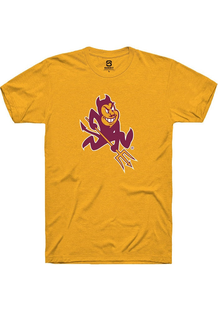 Arizona State Sun Devils Gold Alt Logo Short Sleeve T-Shirt