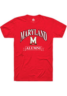 Maryland Terrapins Red Alumni Banner Short Sleeve T-Shirt