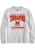 Maryland Terrapins White Lacrosse Long Sleeve T-Shirt