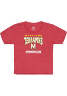 Maryland Terrapins Youth Red Wrestling Short Sleeve T-Shirt