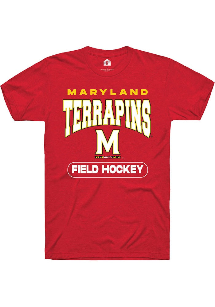 Maryland Terrapins Red Field Hockey Short Sleeve T-Shirt
