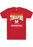 Maryland Terrapins Red Gymnastics Short Sleeve T-Shirt