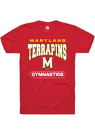 Maryland Terrapins Red Gymnastics Short Sleeve T-Shirt