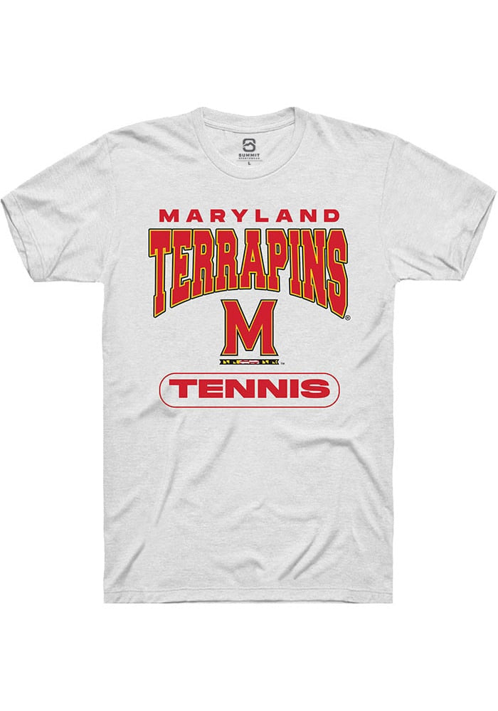 Maryland Terrapins White Tennis Short Sleeve T-Shirt