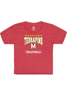 Maryland Terrapins Youth Red Volleyball Short Sleeve T-Shirt