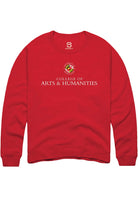 Maryland Terrapins Mens Red College of Arts and Humanities Long Sleeve Crew Sweatshirt