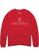 Maryland Terrapins Mens Red School of Public Health Long Sleeve Crew Sweatshirt