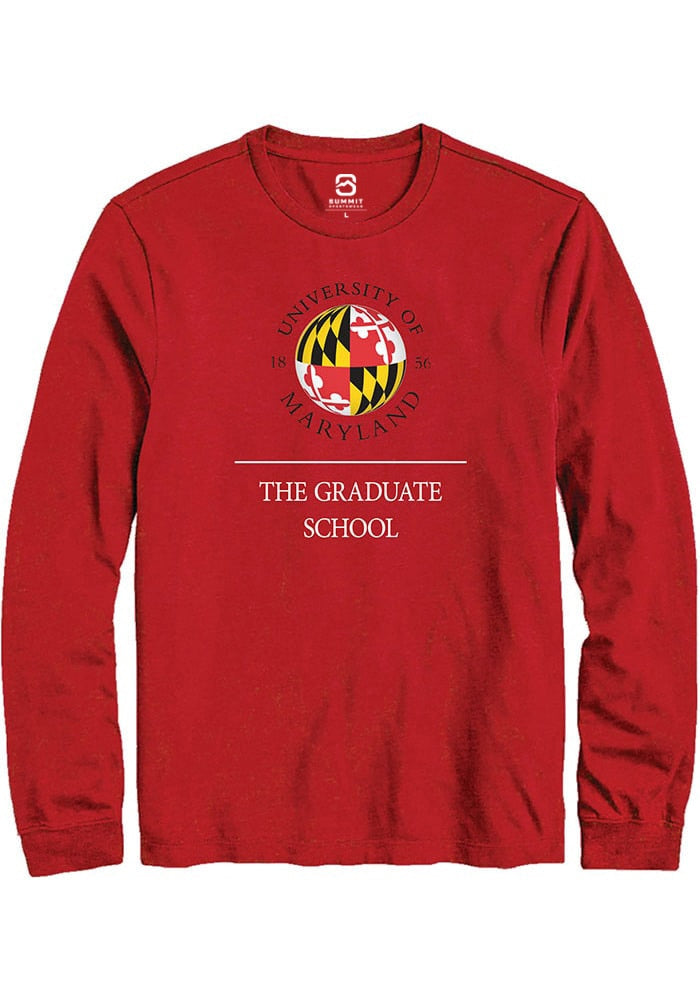 Maryland Terrapins Red The Graduate School Long Sleeve T-Shirt