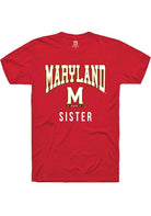 Maryland Terrapins Red Sister Short Sleeve T-Shirt