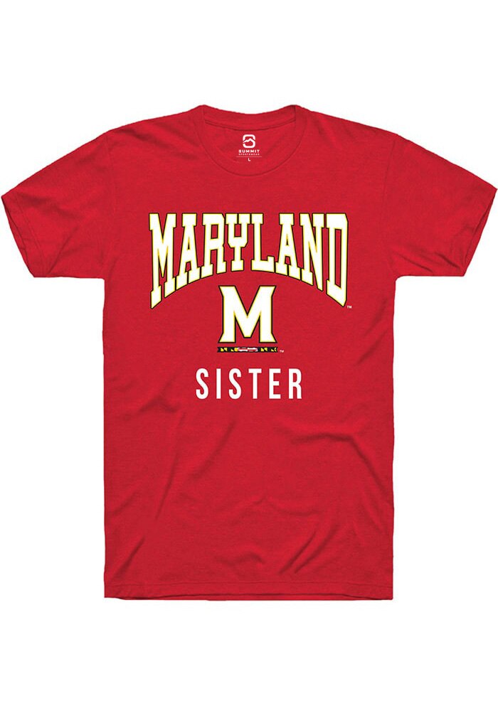 Maryland Terrapins Red Sister Short Sleeve T-Shirt