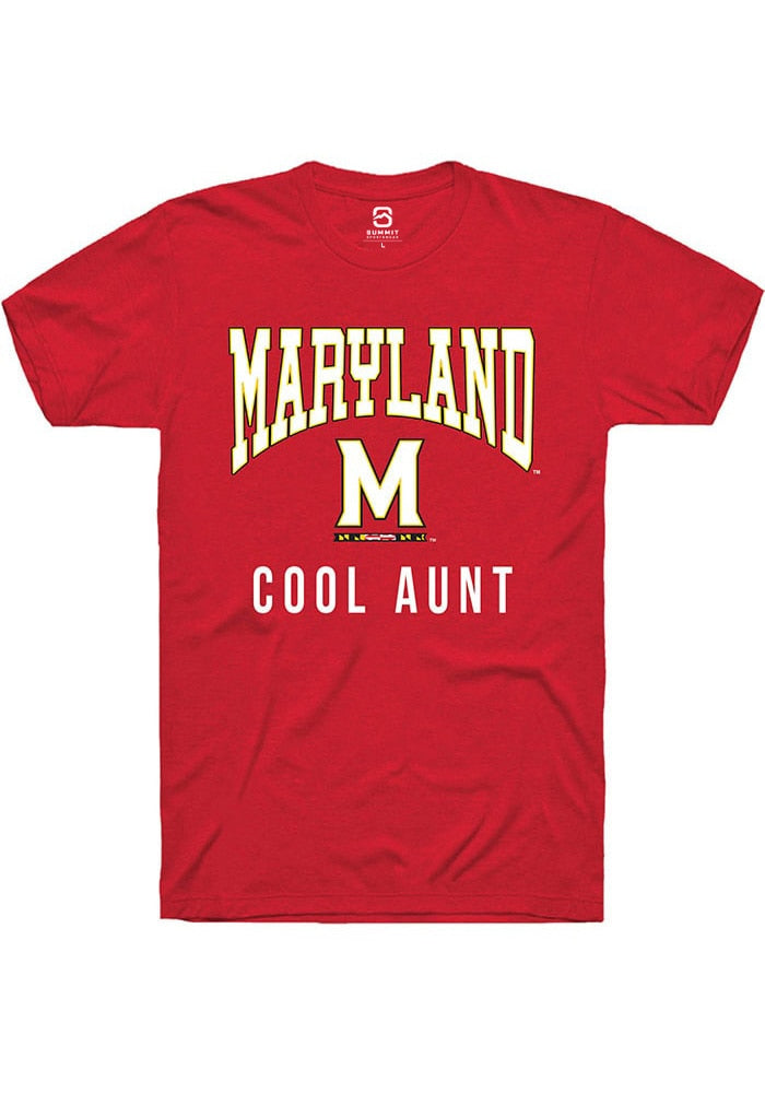 Maryland Terrapins Red Cool Aunt Short Sleeve T-Shirt
