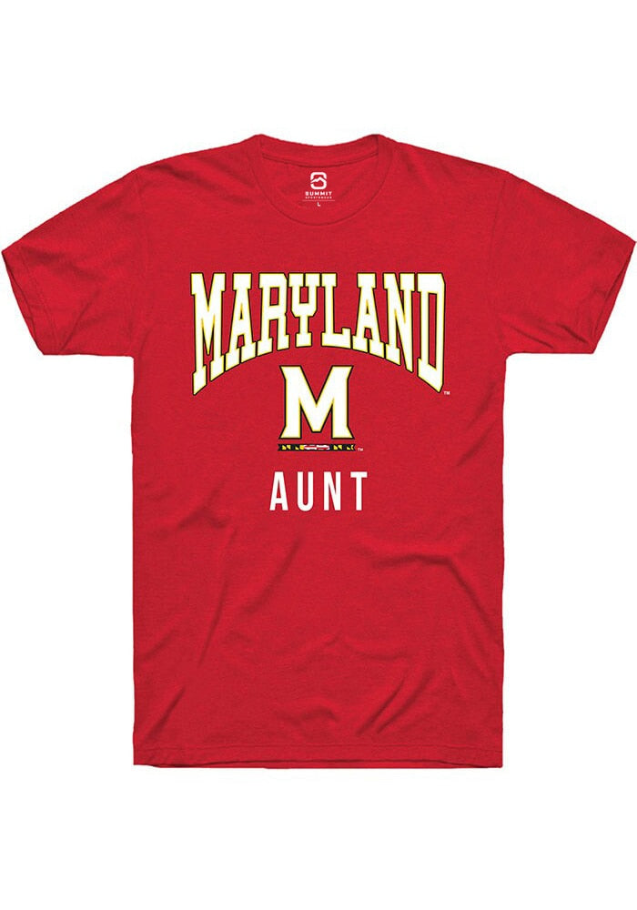Maryland Terrapins Red Aunt Short Sleeve T-Shirt