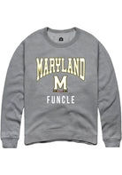 Maryland Terrapins Mens Grey Funcle Long Sleeve Crew Sweatshirt