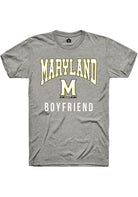 Maryland Terrapins Grey Boyfriend Short Sleeve T-Shirt