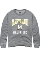 Maryland Terrapins Mens Grey Girlfriend Long Sleeve Crew Sweatshirt