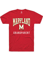 Maryland Terrapins Red Grandparent Short Sleeve T-Shirt
